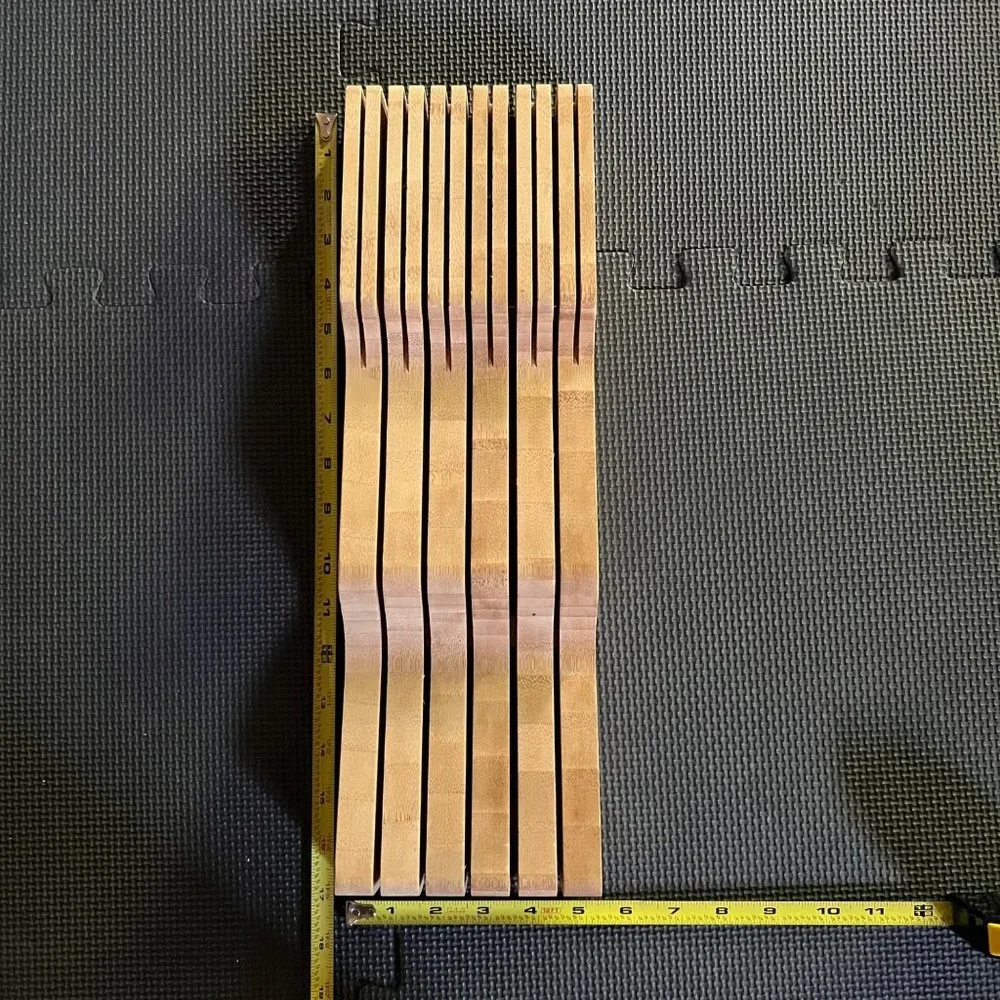 In Drawer Knife Storage Wood Block Organizer 16 Slot - Picture 6 of 8